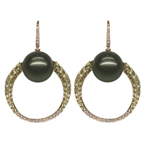 brilliant 054ct gs 452ct pearls 15 16mm