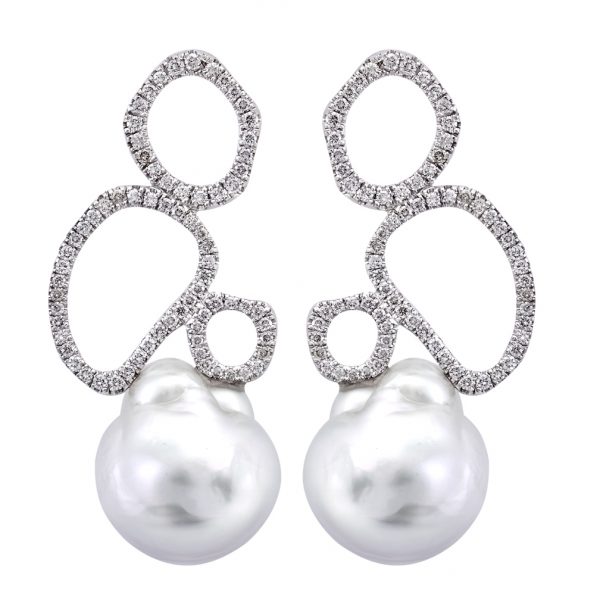 brilliant 188ct 032ct pearls 18 19mm
