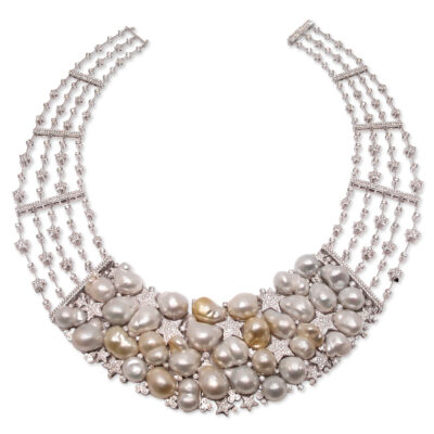 N002 – Baroque South Sea Pearls – Brilliant Cut Diamonds 19,10Ct