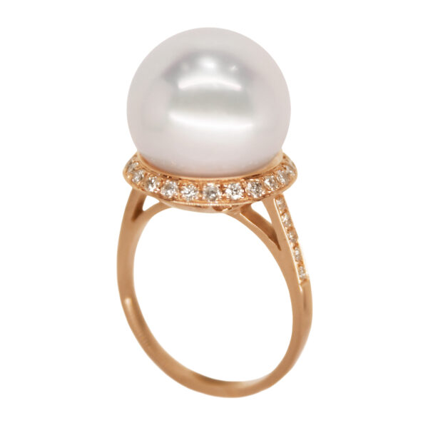 R204 – Λευκά Διαμάντια 0,51Ct - Μαργαριτάρι Νοτίων Θαλασσών 14-15mm