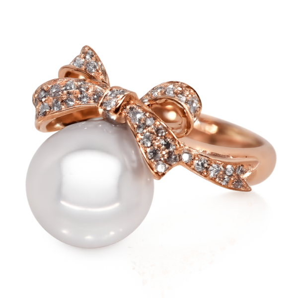 R095 – Brilliant Cut Diamonds 0,75Ct - South Sea Pearl 12-13mm