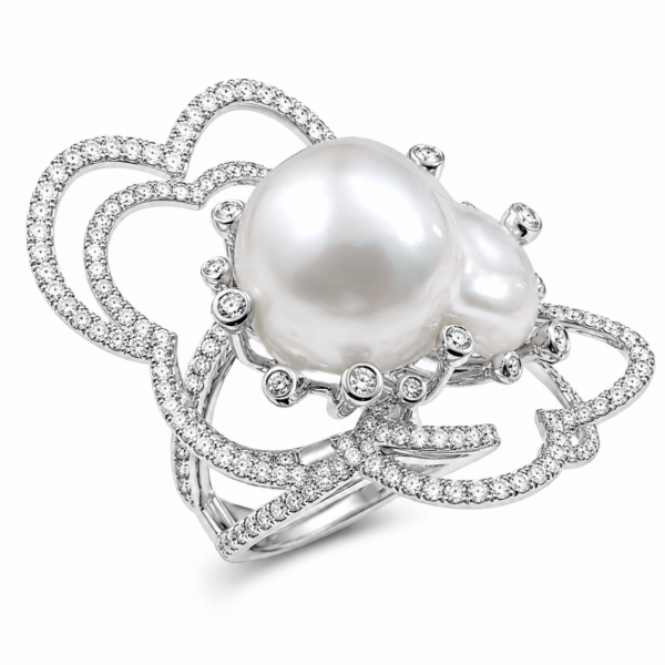 R059 – Brilliant Cut Diamonds 2,86Ct - Baroque South Sea Pearl 15,90mm