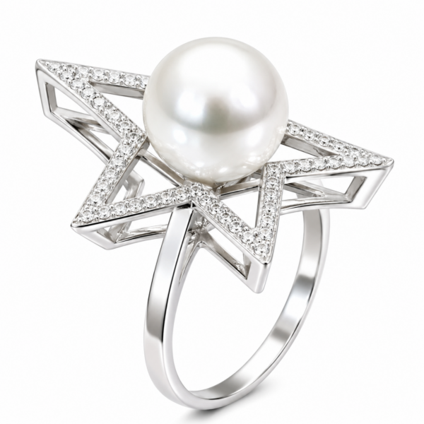 R114 – Brilliant Cut Diamonds 0,28Ct - Akoya Pearl 9-9,5mm