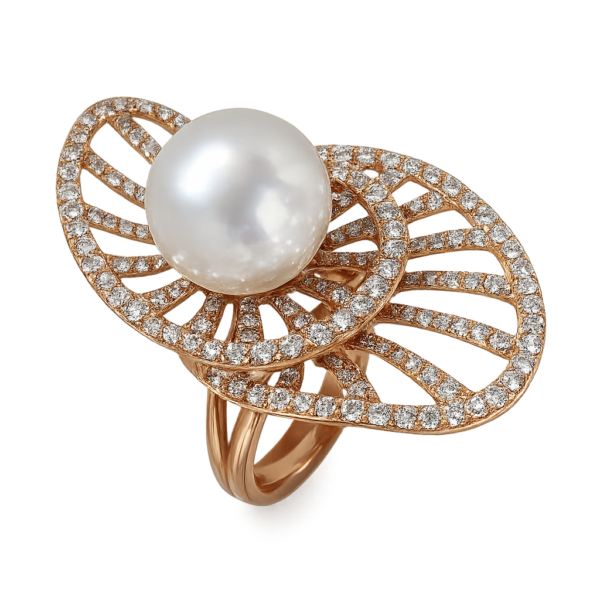 R068 – Brilliant Cut Diamonds 2,67Ct - South Sea Pearl 13-14mm
