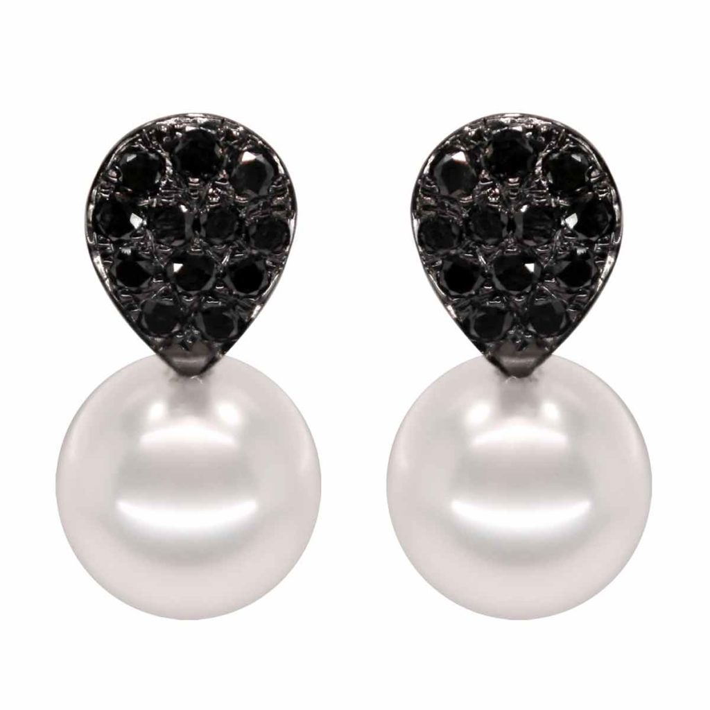 E185 – Brilliant Cut Diamonds 0,75Ct – South Sea Pearls 12-13mm