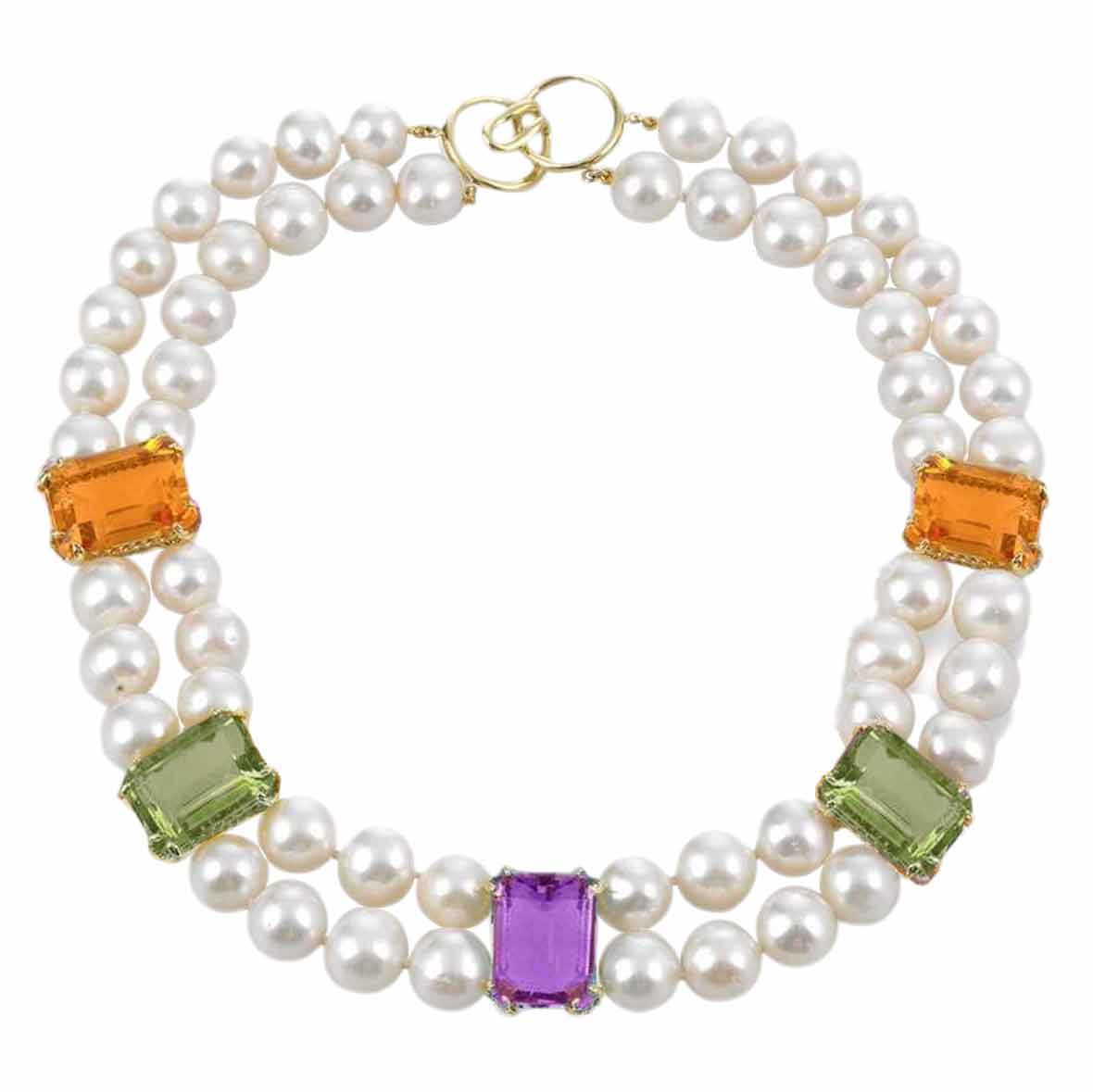 Statement Κολιέ με Μαργαριτάρια