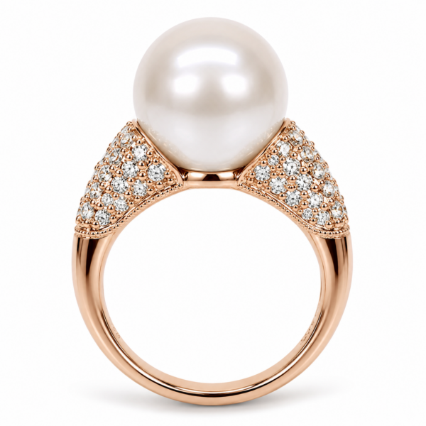 R269 - Brilliant Cut Diamonds 0,65Ct - South Sea Pearl 11-12mm