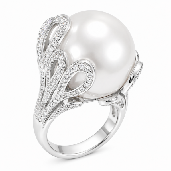 R276 - Brilliant Cut Diamonds 1,83Ct - South Sea Pearl 18-19mm