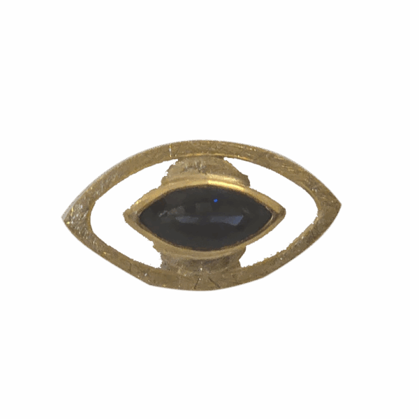 DR033- Δαχτυλίδι με Ζαφείρι 0,73 cts- Κίτρινος Χρυσός Κ18