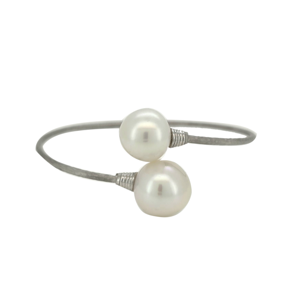 B31- Βραχιόλι με Μαργαριτάρια Νοτίων Θαλασσών 12-13mm & 14-15 mm- Λευκός Χρυσός Κ18