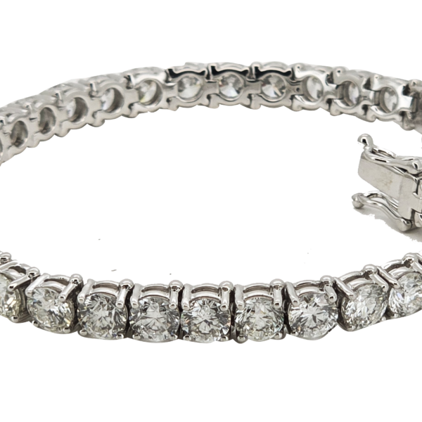 DB012- Βραχιόλι Ριβιέρα με Λευκά Διαμάντια 27,15 cts