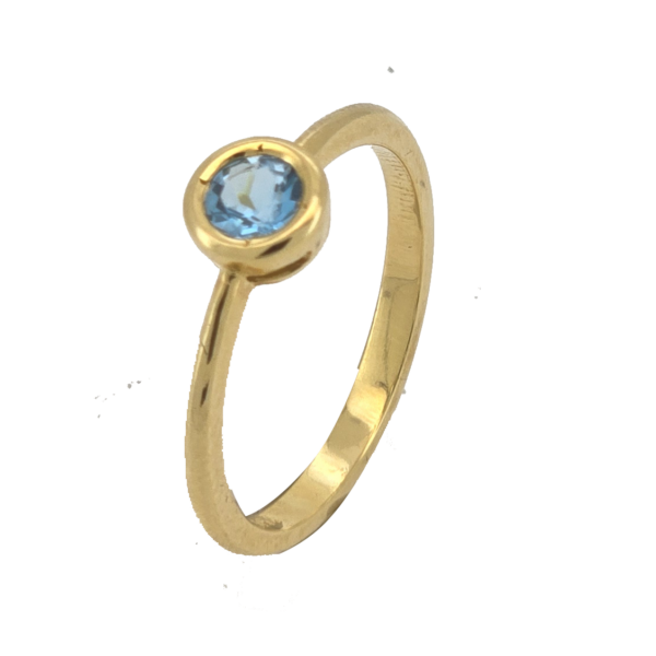 DR016- Δαχτυλίδι με  Τοπάζ 0.33 Cts
