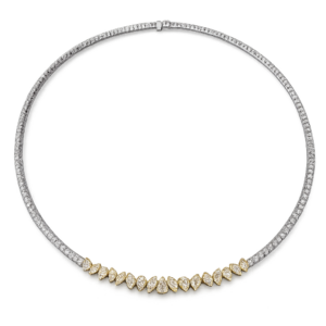 Διαμαντένιο Κολιέ με χρυσά στοιχεία Pearls Center