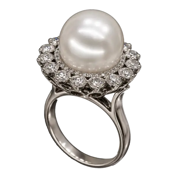 R291 - Brilliant Cut Diamonds 1,76Ct - South Sea Pearl 13-14mm