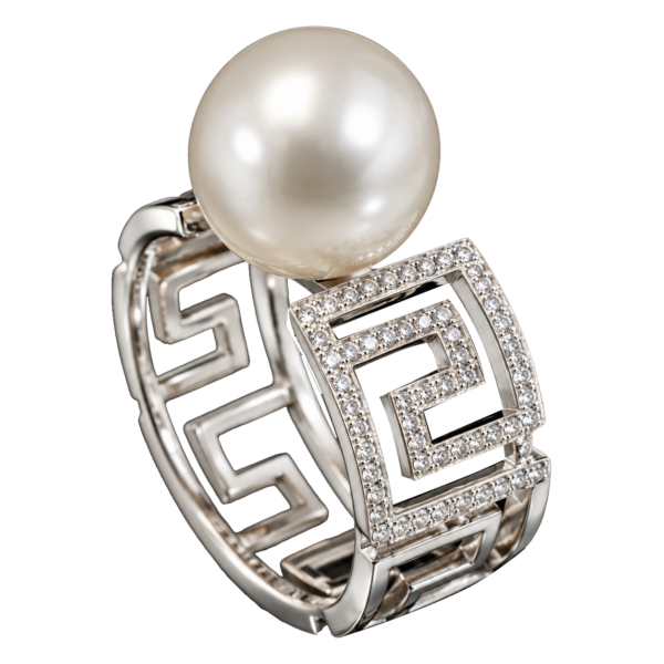 R220 – Brilliant Cut Diamonds 0,33Ct - South Sea Pearl 11,70mm