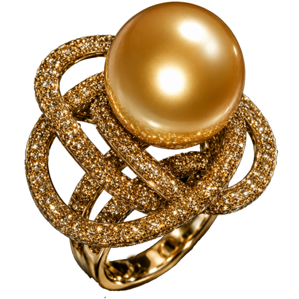 R116 – Brilliant Cut Diamonds - South Sea Pearl