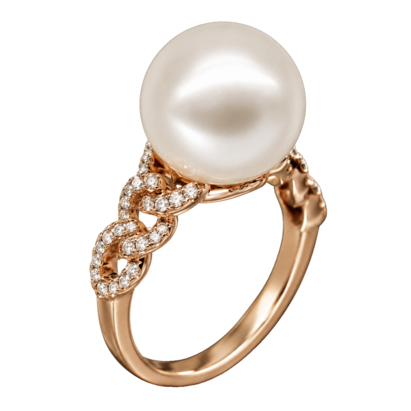 R271 - Brilliant Cut Diamonds 0,27Ct - South Sea Pearl 11,30mm